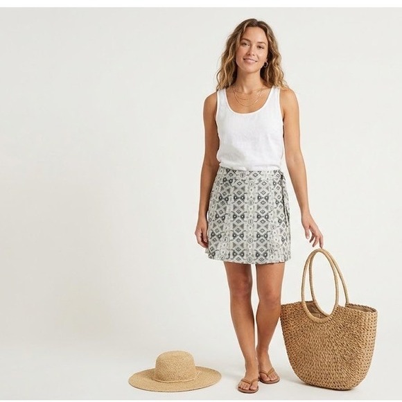 Ripskirt Hawaii Dresses & Skirts - RipSkirt Hawaii Wrap Skirt  L Grey Tribal Geometric‎ Length 2 Travel Beach
